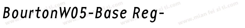 BourtonW05-Base Reg字体转换